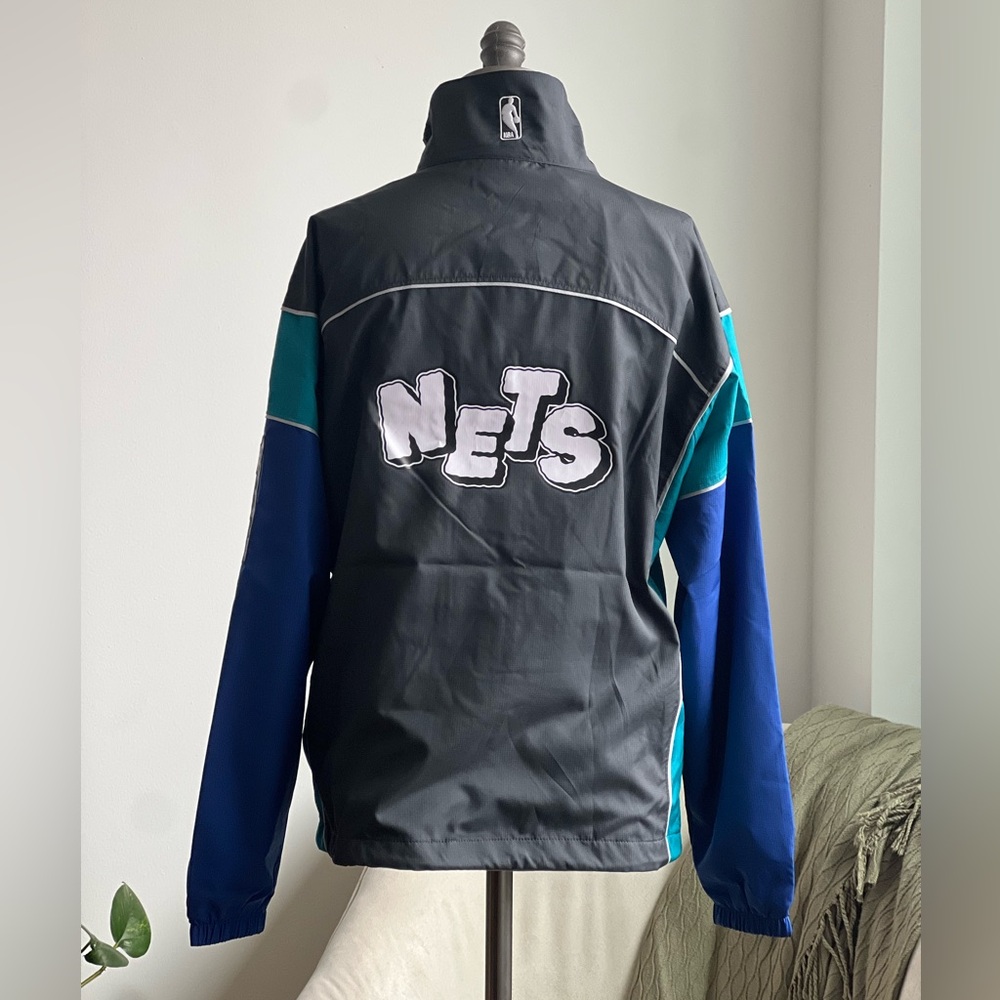 Nike NBA Brooklyn Nets City Edition Windbreaker Jacket Womens Small Full Zip